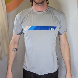 SOLD NRS Men's Short Sleeve Stretch Nylon Outdoor Kayaking Fishing Sun  NWOT